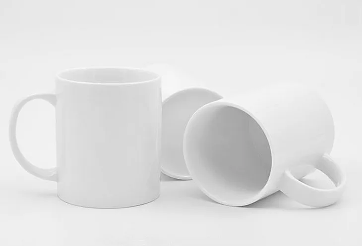 Oempromo cheap white 12oz ceramic coffee mugs