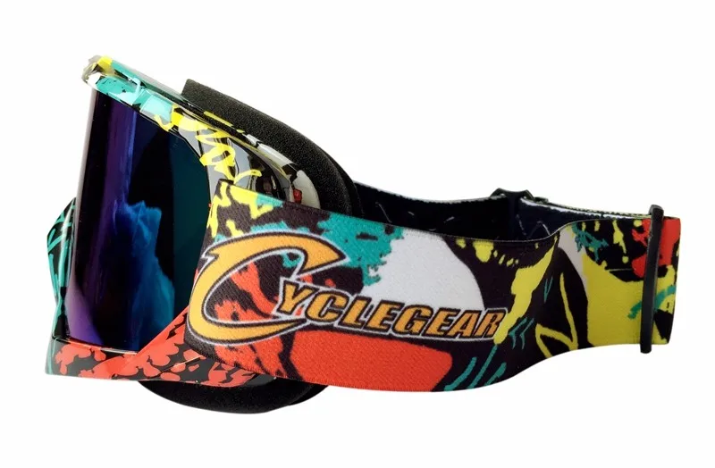 2017 Cyclegear Motor bike Goggle Sport Motocross Gafas Rainbow Lens CG11