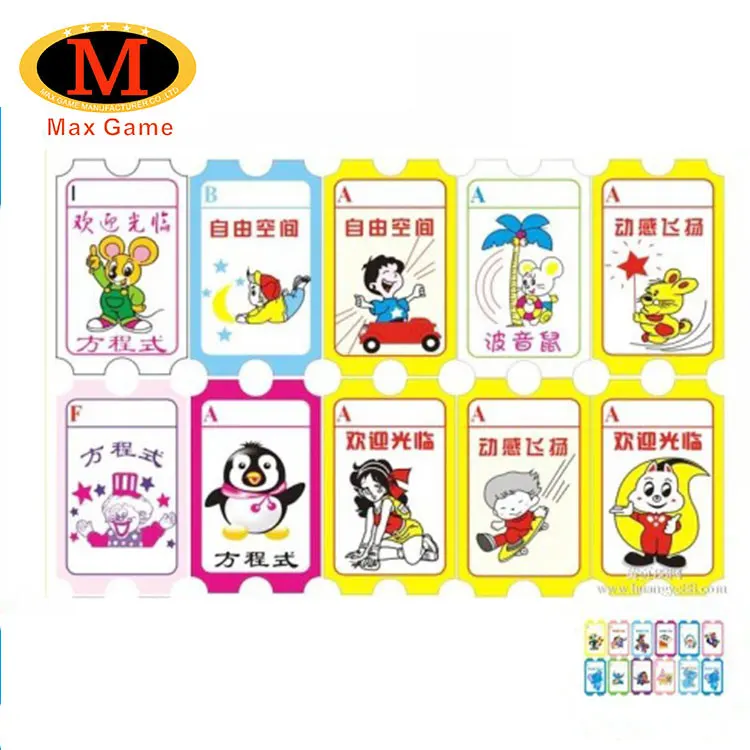 cartoon print and company logo custom redemption arcade game tickets view arcade game tickets max game product details from guangzhou guanggaiyu electronic technology co ltd on alibaba com