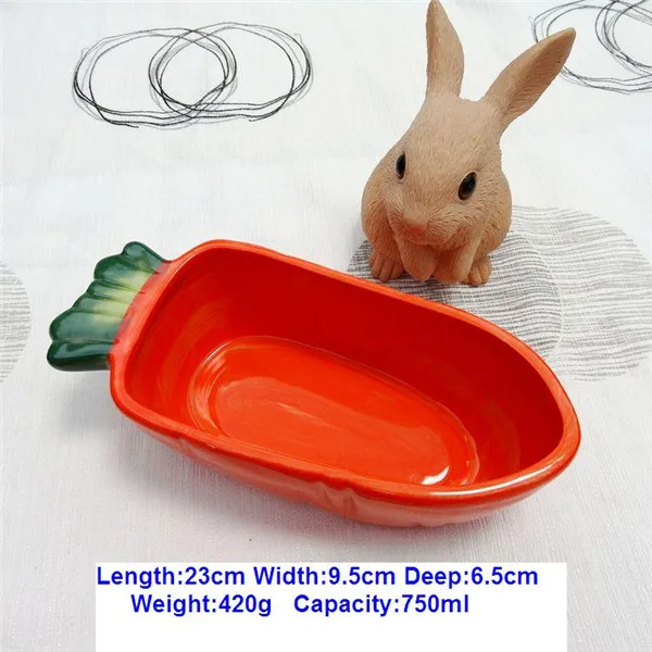 750ml Ceramic Carrot Vegetable Shaped Rabbit Feed Bowl Buy Ceramic Pet Bowl,Large Ceramic