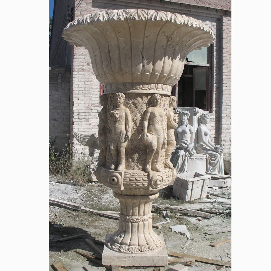 Beautiful Tall Stone Garden Planter Planters On Alibaba Com