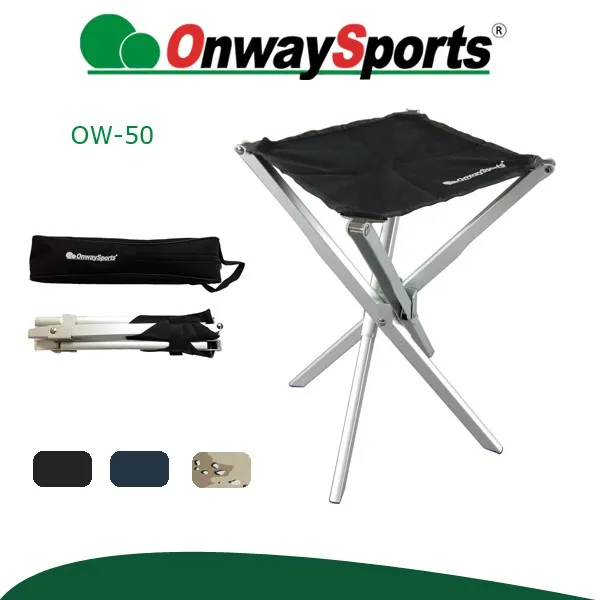 Onwaysports Portable Aluminum Camping Stool Foldable Aluminum Camp