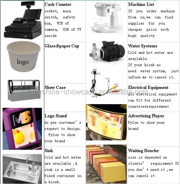 Coffee Shop Counter Design Food Kiosk Manufacturer Eyebrow Kiosk Nail Manicure Kiosk Supplier