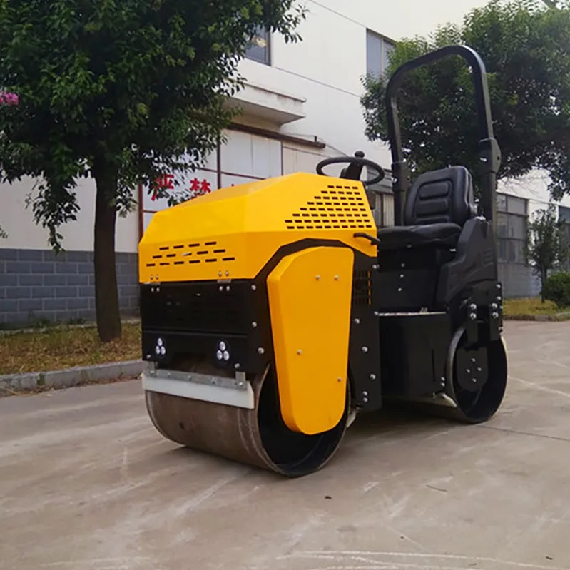 Good Condition Double Drum Remote Control Road Roller With Good Working ...