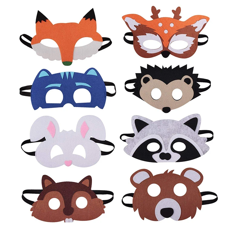 Cute Felt Animal Mask With Panda,Rabbit And Mouse Shape - Buy Face Mask ...