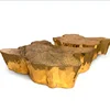 5-star luxury resort hotel brass relief shaped tea/coffee table,living room furniture