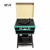 Private mould Nostalgic standing turntable Vinyl Music system turntable Record Player with removeable Wood dio &Cassette whosale