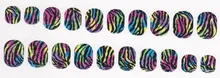 2016 newest 18 strips press fashion ci si series 3d wrap Fashionable nail art polish stickers