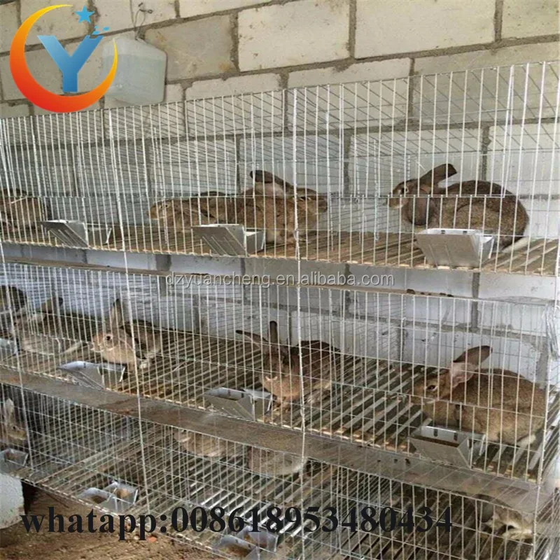 3 Story Rabbit Cage Farming Galvanized Farm Equipment Rabbit Cage For