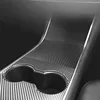 Hot 3 in 1 set car interior central console Wraps for Model 3 Center Console Wrap - Carbon Fiber