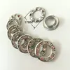 17mm Garment accessory silver metal crystal glass eyelet grommet
