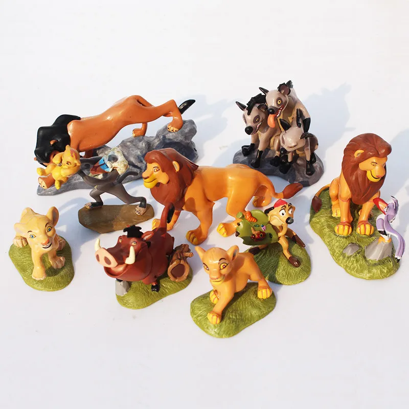 9pcs/set The Lion King Cartoon Action Figure Toys Simba Pvc Collectible ...