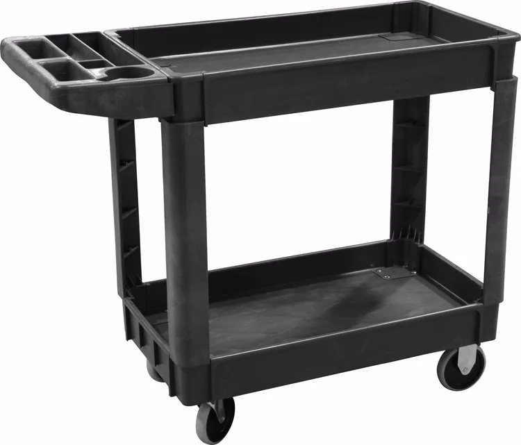 2 Tier Plastic Service Cart Sc1240p - Buy Plastic Service Cart,2 Tier 