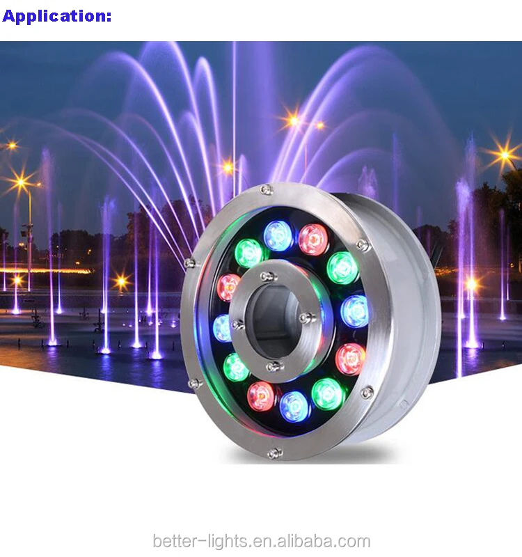 9w Color Changing Rgb Led Lighted Pond Fountain Waterproof Ring Light Buy Led Fountain Light