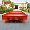 Battery powered heavy duty 5t material handling cast steel flat transfer cart platform on rails
