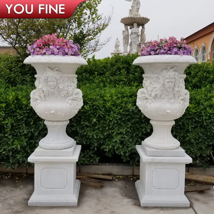 Large Size Garden Marble Planter Pot For Large Size Garden Marble Planter Pot