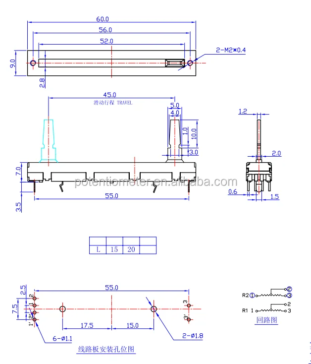 B10k Stereo Volume Control Potentiometer Buy Stereo Volume Control