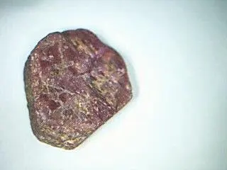 unpolished ruby stone