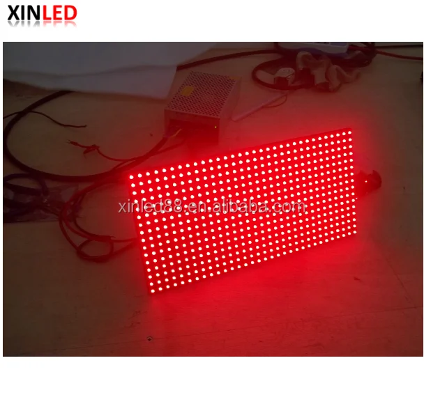 High brightness red color message p10 led module 320*160mm hub12