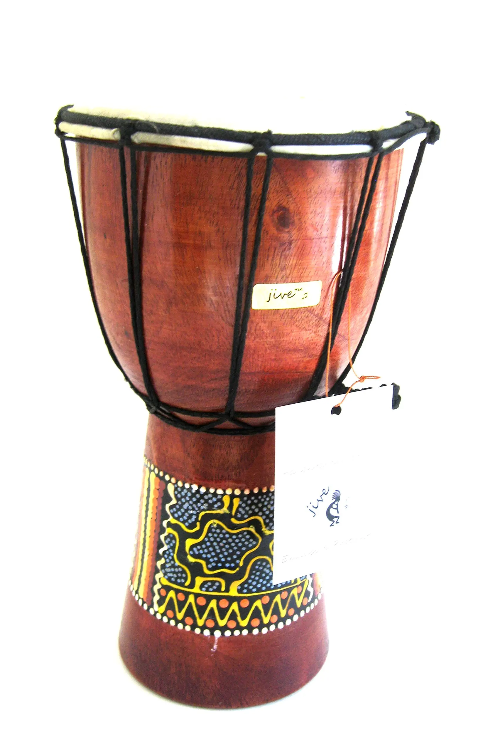 Hand-carved African Solid Wood Conga Drum Super Tumba with Bass 13x30