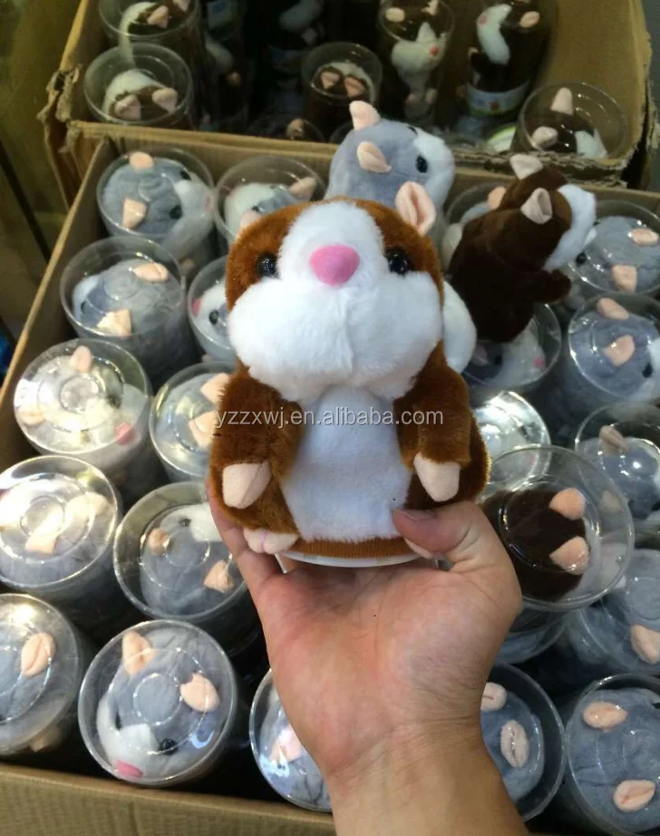 plush toys stuffed animals with sound talking stuffed hamster animals soft repeat plush hamster toys for kids