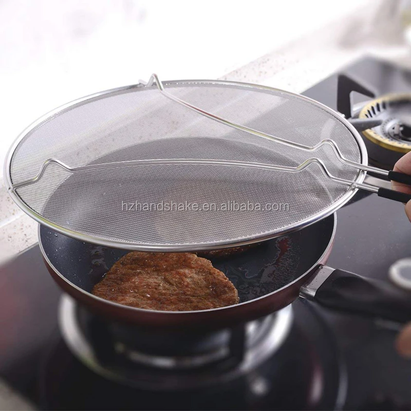 13'' Grease Splatter Screen For Frying Pan,Extra Fine Mesh Stops 99 Of