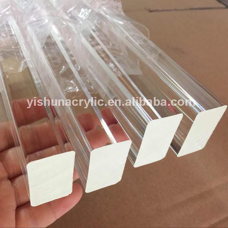 Custom Clear Square Pmma Bar Plastic Transparent Plexi Glass Acrylic