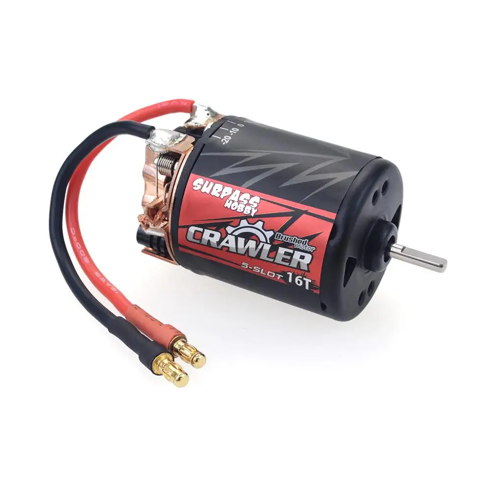Rocket 5 Slot 540 16t Brushed Motor+ 60a Brushed Esc For 1/10 Cars Tamiya /kyosho/axial/rc4wd