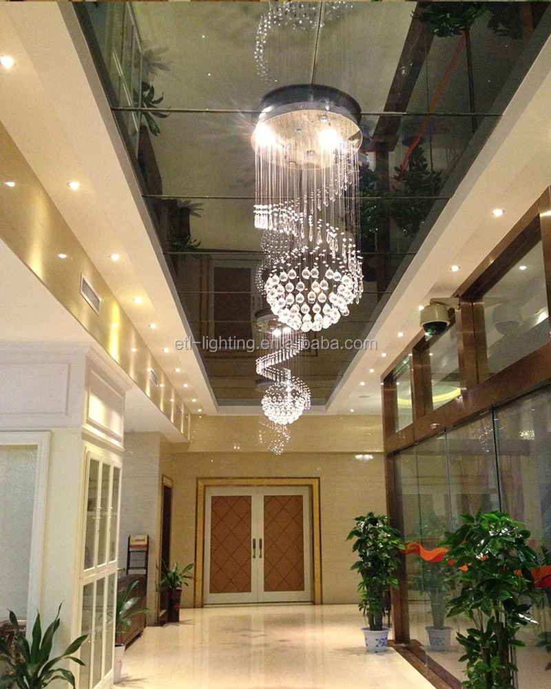 Large Crystal Ceiling Light Chandelier For Hotel Lobby High Ceilings Etl60425 Buy Crystal Ceiling Light Chandelier Chandelier For High