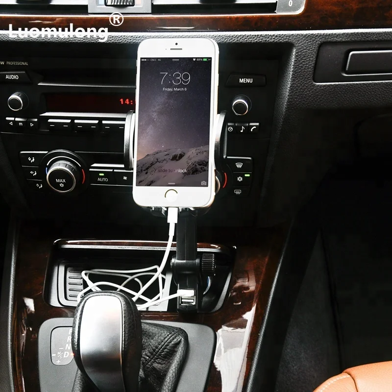 Factory Directly Wholesale Double USB Interface Car Charger Smartphone Car Holders