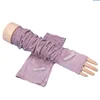 Summer UV Protection Cooling Thumb Gloves Long Arm Sleeves