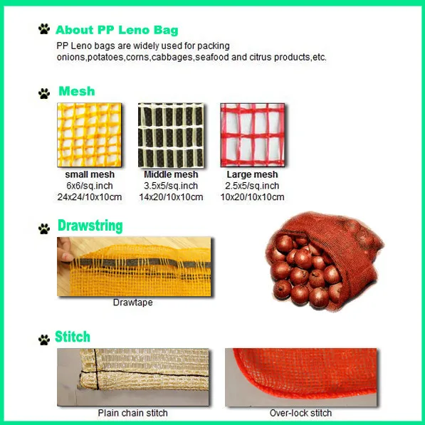 leno mesh bag