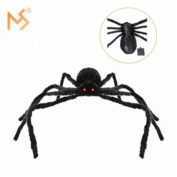 Big Simulation Vibration Halloween Spider Decoration With Light And Voice Buy Halloween Decoration Halloween Spider Halloween Decoration Spider