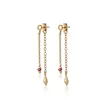 Gold Aurelia Stud, Ruby Ring