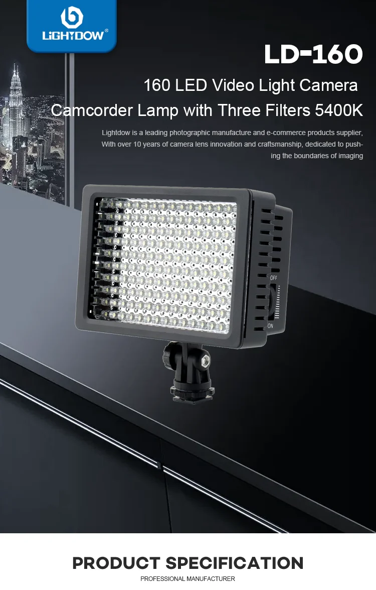 160 Led Portable Video Camera Light Led Video Led Lamp For Dslr Camera