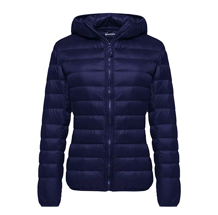 jaqueta de nylon acolchoada