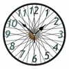 bike wheel metal round wall clock theme