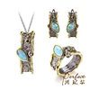 High Quality Design Sky Diopside Jewelry Set 925 Sterling Silver Jewelry Wholesale