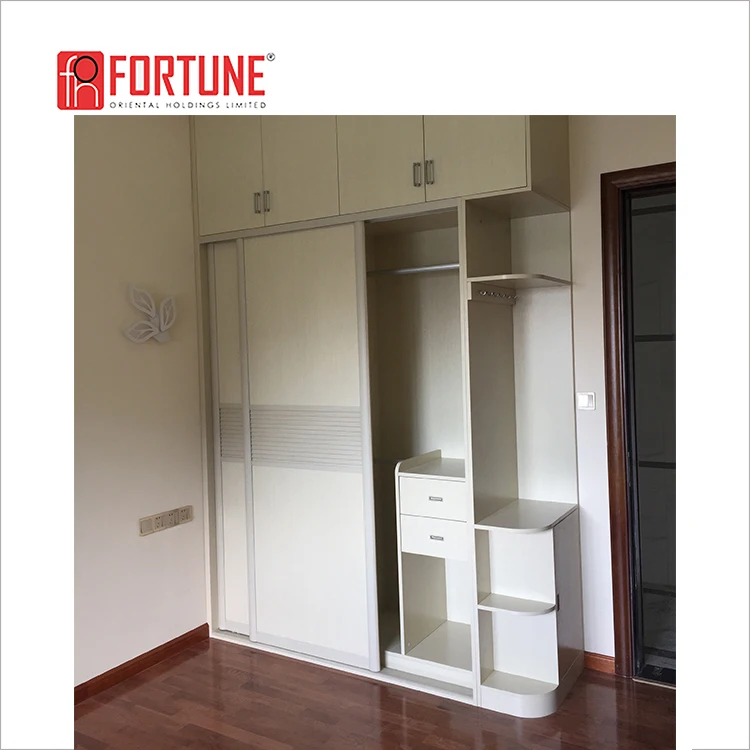 Apartment Furniture Bedroom Wardrobe Closet With Steel Hanging