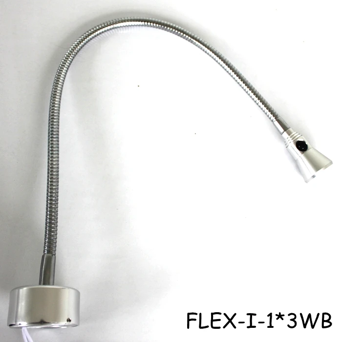 3W hotel wall lamp flexible goose neck led wall mounted light