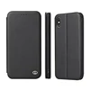 Flip Leather Phone Case For iPhoneXS/XR/XS MAX Black TPU Back Cover Mobilephone Bracket Card Holder Wallet Cellphone Case