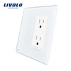 electric 2 pin and 3 pin socket with wall switch double lamp socket coin operated socket