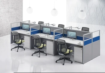 Cross Office Partition Office Cubicle Office Desk For Call Center