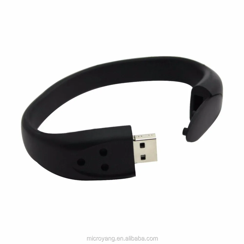 Bracelet Black 16GB USB 2.0 Pen Drive Flash Drive Pen Drive Memory Stick