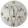 Hollow out top round decorative mdf wall clock