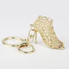 Custom metal car key ring cute mini high-heeled shoes bag key link promotion keychain