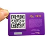 New epoch personalized durable membership gift card with QR code