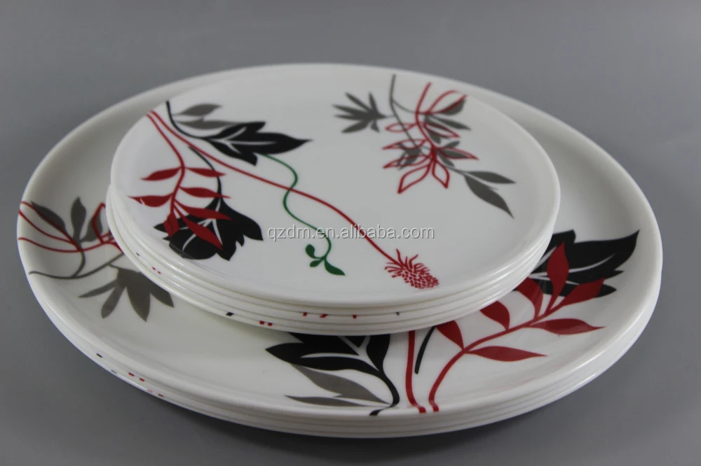7 Inch/10 Inch Melamine Dinner Set With Custom-Made Decal Print