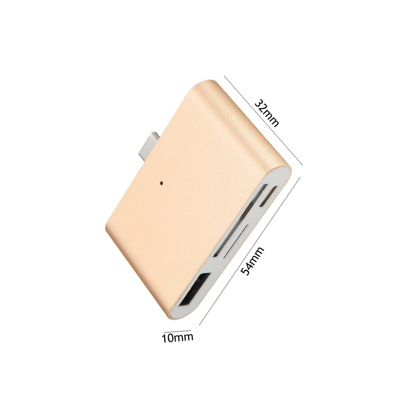 4 in 1 Type-C HUB 3.0 USB OTG Card Reader Multi Function High-Speed CF SD /TF Card Reader Adapter for Mac for Android - ANKUX.COM