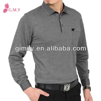 formal long sleeve polo